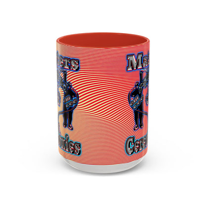 em cee squared - Accent Mug (yellow-orange wave)
