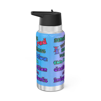declaration of the independents - Gator Tumbler, 32oz  (light blue-purple wave)