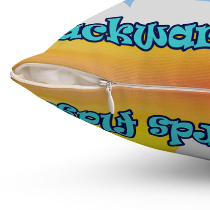shoot for the stars - Spun Polyester Square Pillow - (color blur)