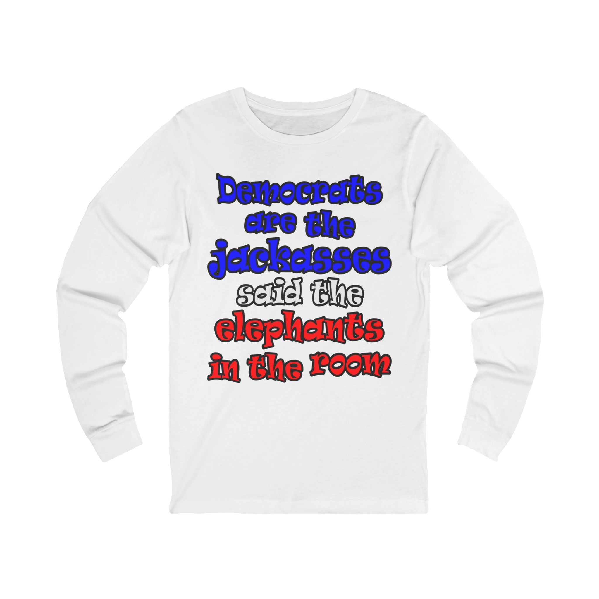 donkeys and elephants - Unisex Jersey Long Sleeve Tee
