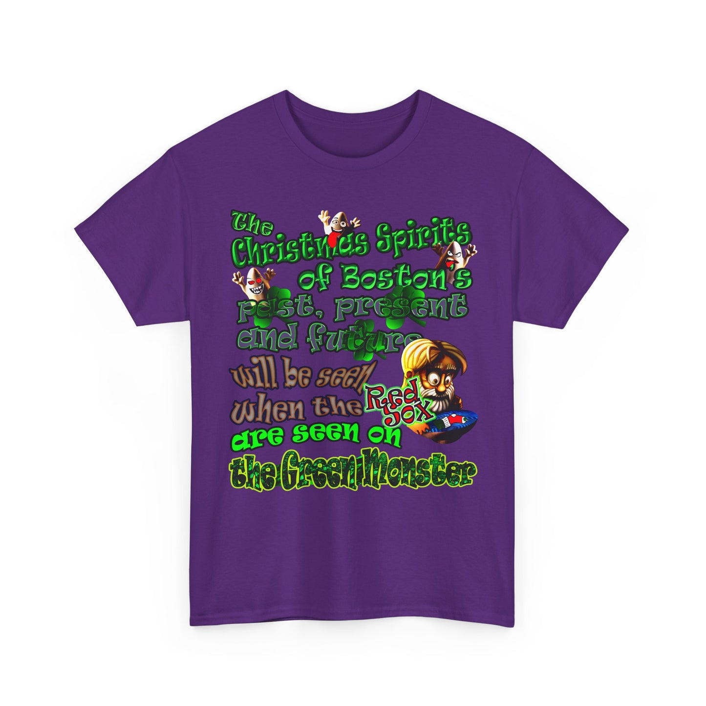 christmas spirits of boston - Unisex Heavy Cotton Tee