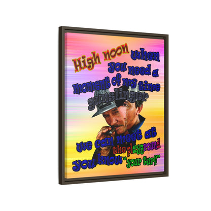 high noon - framed canvas art (color blur)