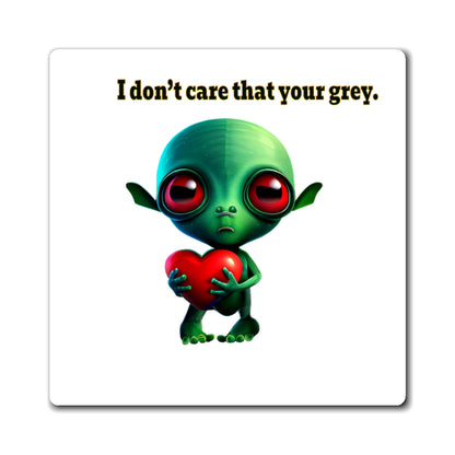 I don't care that your grey - Magnets - (white)