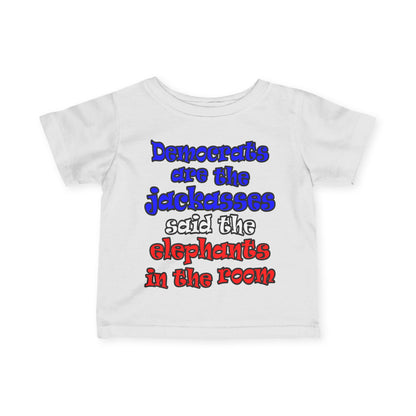 donkeys and elephants - Infant Fine Jersey Tee