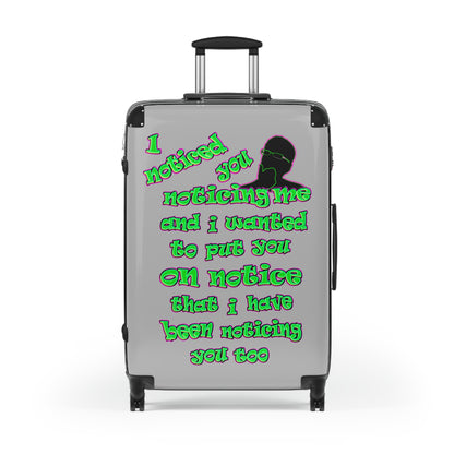 noticed you noticing - Suitcase (light grey)