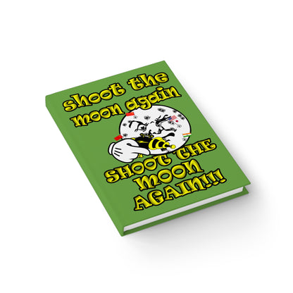 shoot the moon again - journal-blank (green)