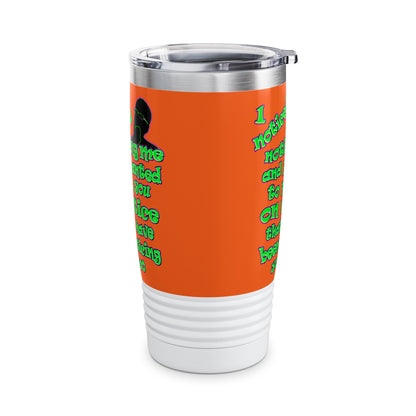 noticed you noticing - Ringneck Tumbler, 20oz (orange)