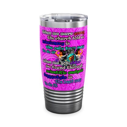 doggystyle - Ringneck Tumbler, 20oz (pink swirl)