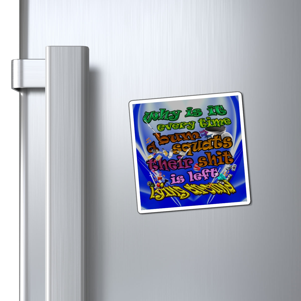 the bum's shit - Magnets - (blue-white wave)