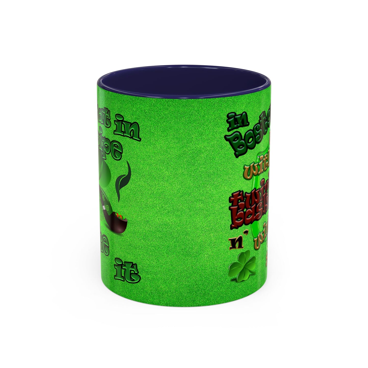 celtics logo - Accent Mug (green turf)
