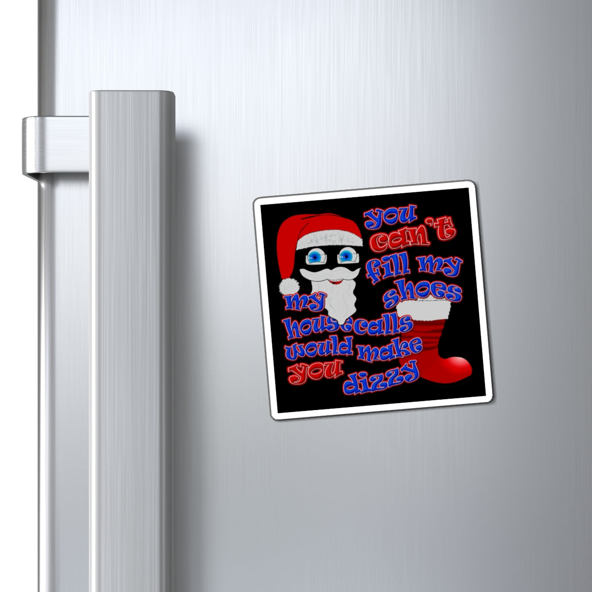 santa's shoes - Magnets - (black)