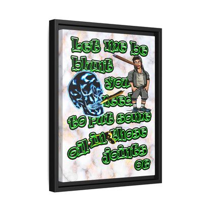 og - framed canvas art (white marble)