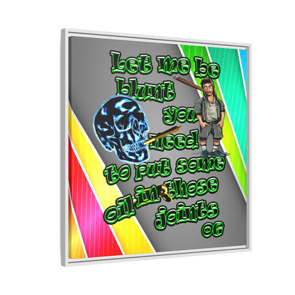 og - framed canvas art (rainbow split)