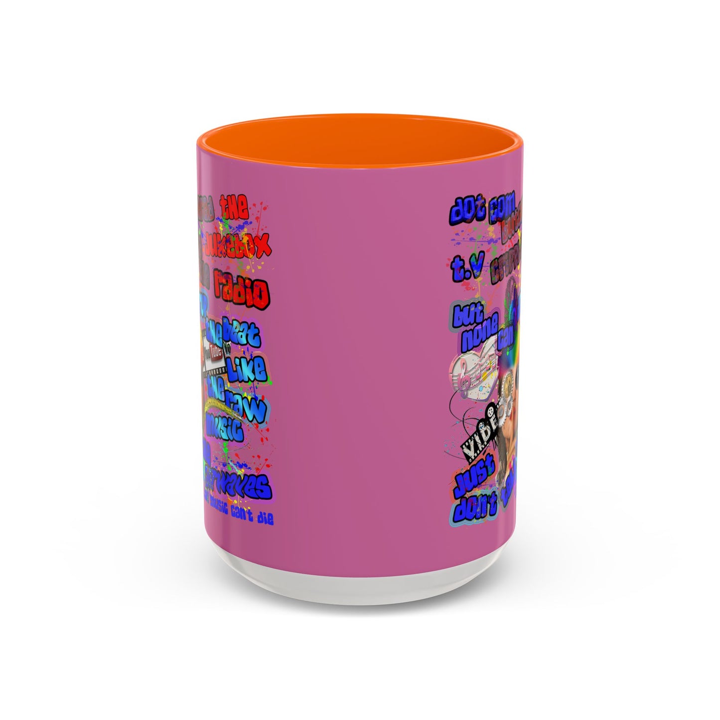 drop the beat - Accent Mug (light pink)