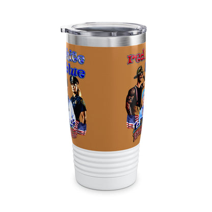 rw&b lives matter - Ringneck Tumbler, 20oz (light brown)