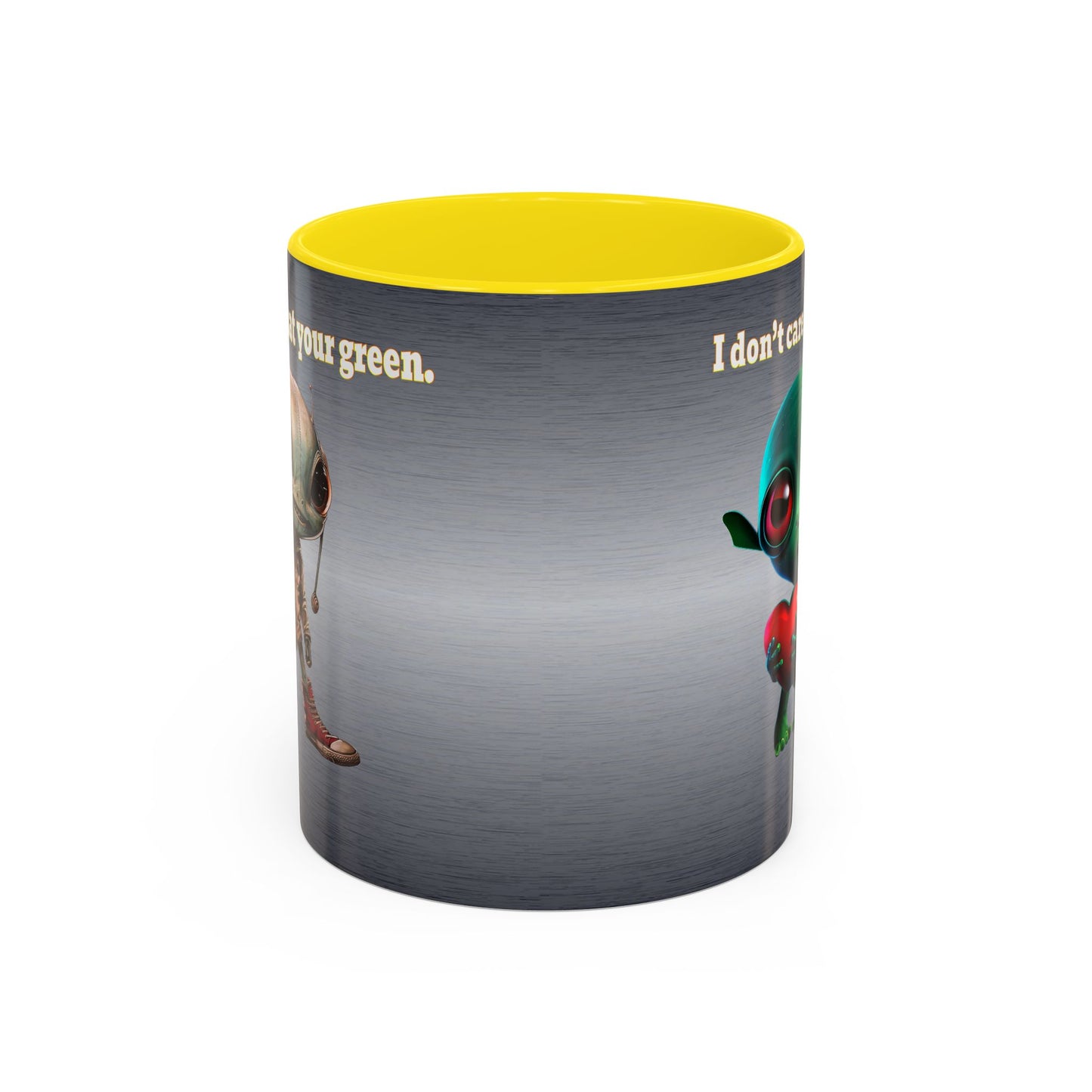 I don't care that your grey - Accent Mug (brushed nickel)