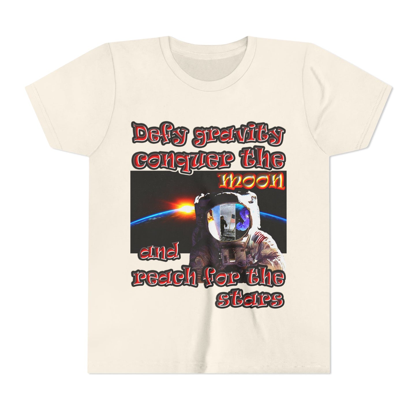 defy conquer reach - Youth Short Sleeve Tee