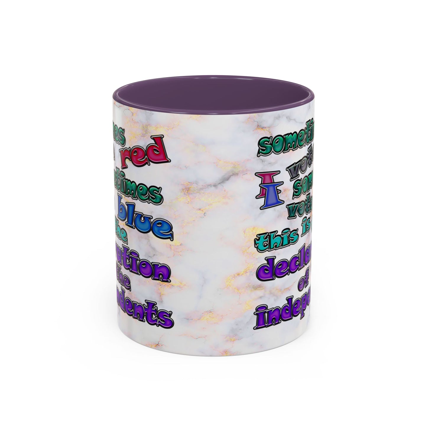 declaration of the independents - Accent Mug (white marble)