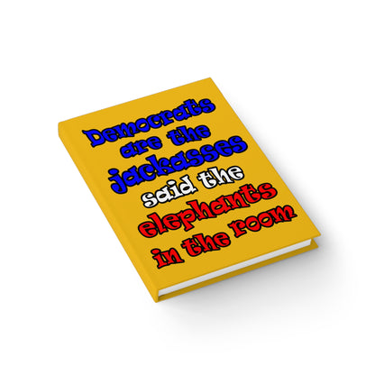 donkeys and elephants - journal-blank (yellow)
