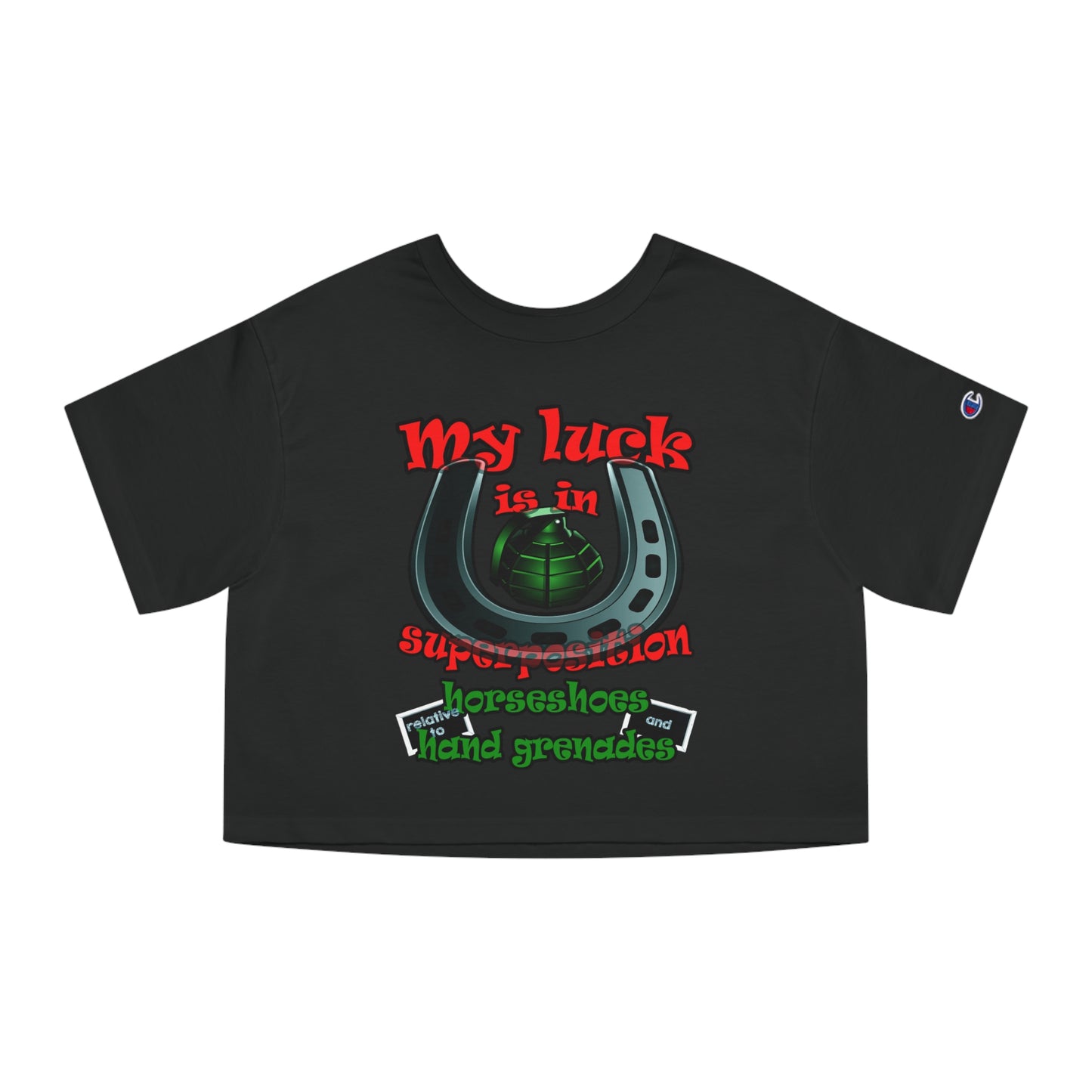 my luck - Champion Women's Heritage Cropped T-Shirt