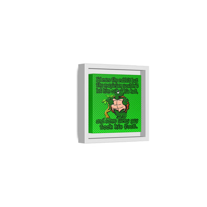 turtle race - framed canvas art (logo green)