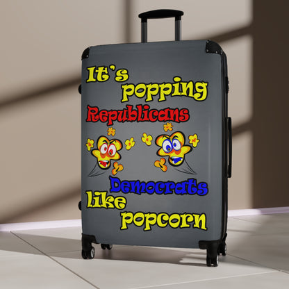 popping like popcorn - Suitcase (grey-light grey)