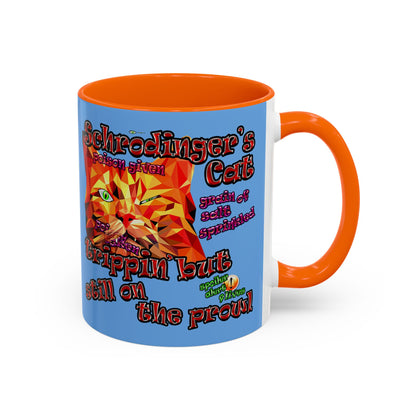 schrodinger's cat - Accent Mug (light blue)