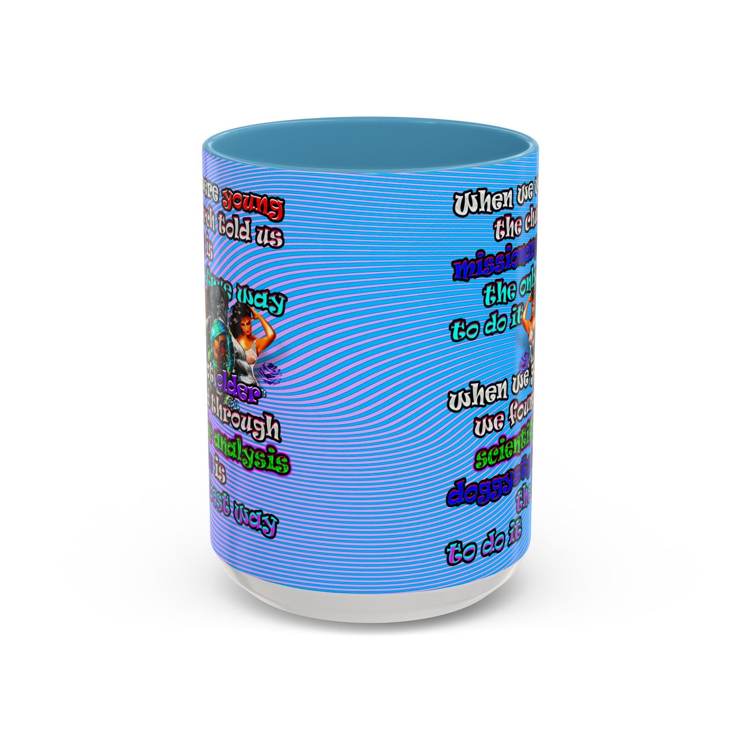 doggystyle - Accent Mug (light blue-purple wave)