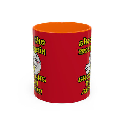 shoot the moon again - Accent Mug (dark red)