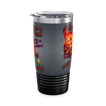 schrodinger's cat - Ringneck Tumbler, 20oz (grey-light grey)