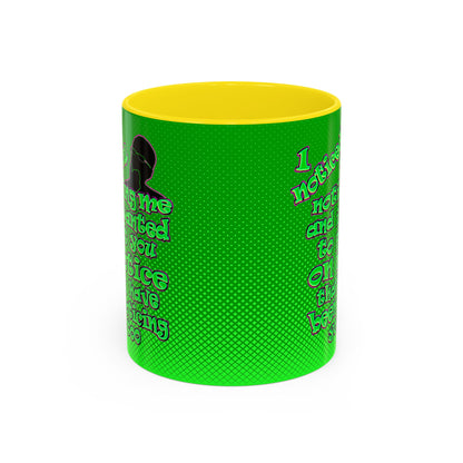 noticed you noticing - Accent Mug (logo green)