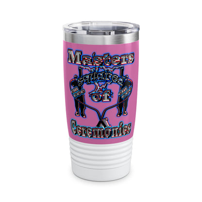 em cee squared - Ringneck Tumbler, 20oz (light pink)