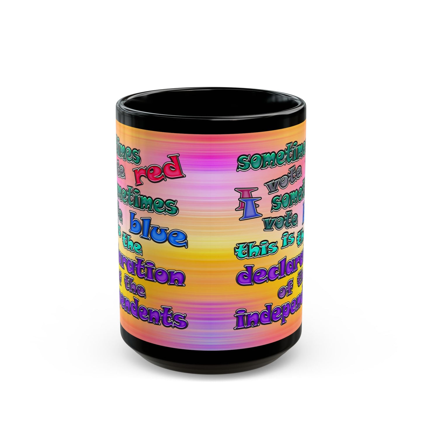 declaration of the independents - Black Mug (color blur)