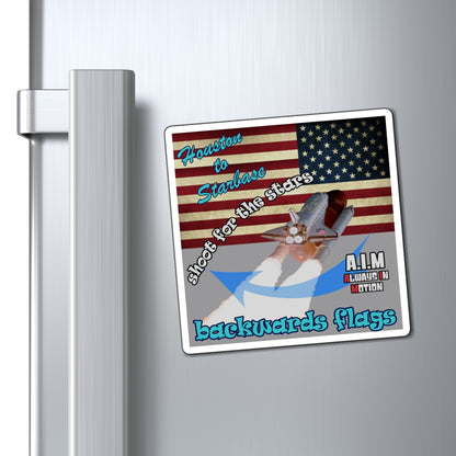 shoot for the stars - Magnets - (grey)