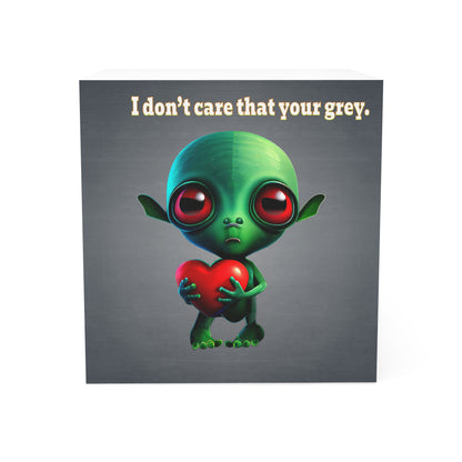 I don't care that your grey - note cube (grey-light grey)
