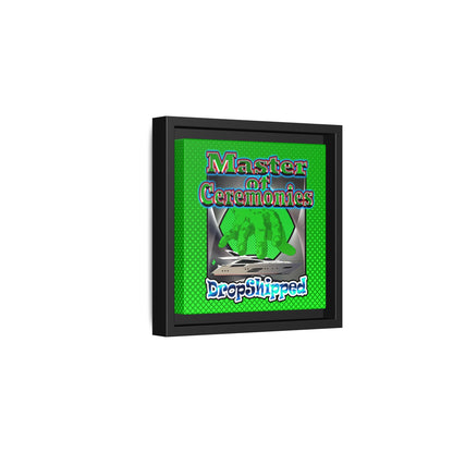 logo - framed canvas art (logo green)