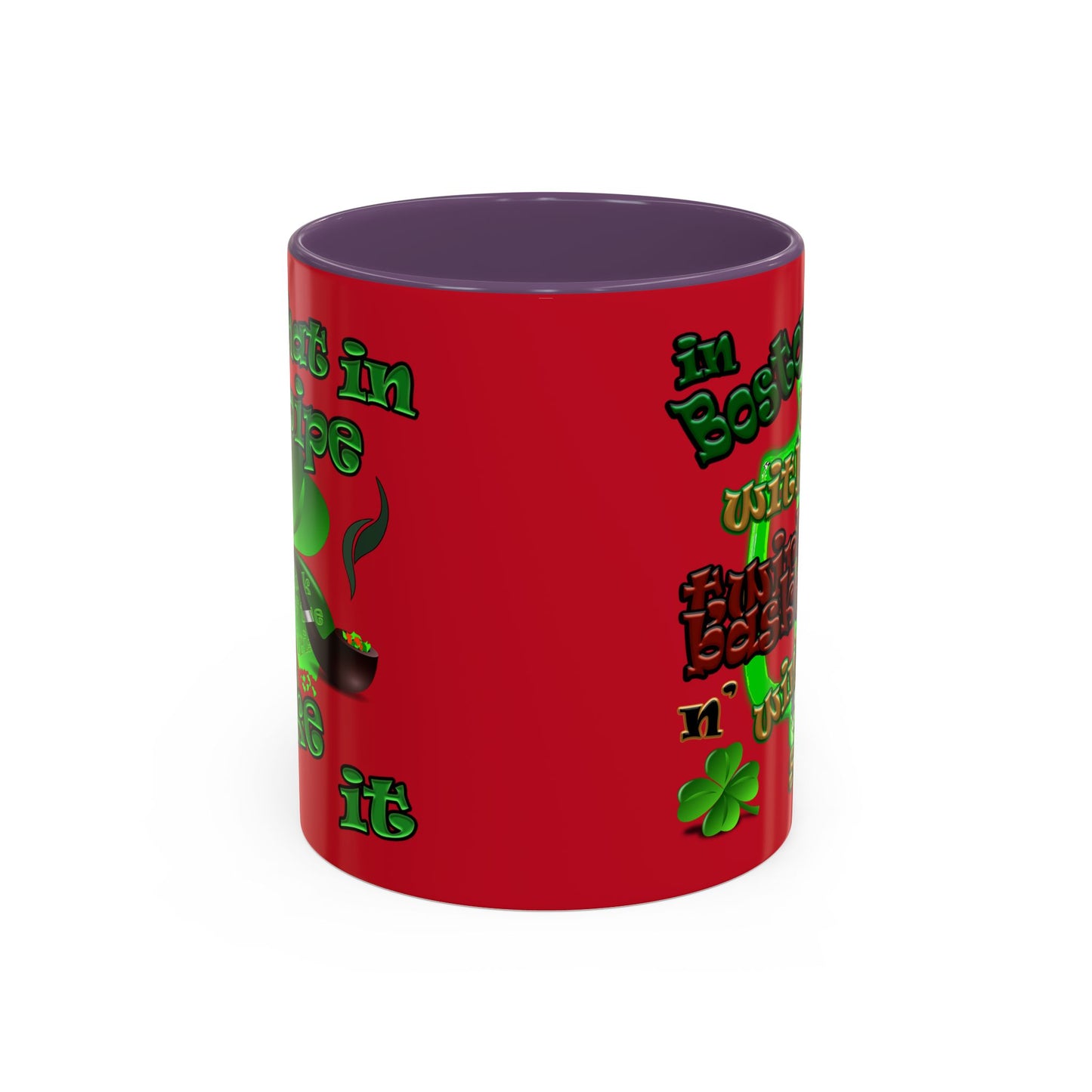 celtics logo - Accent Mug (dark red)