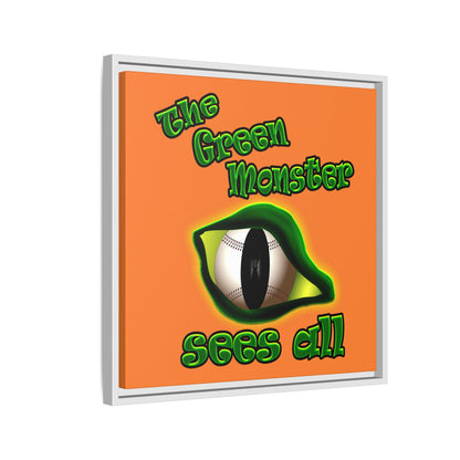 green monster - framed canvas art (crusta)