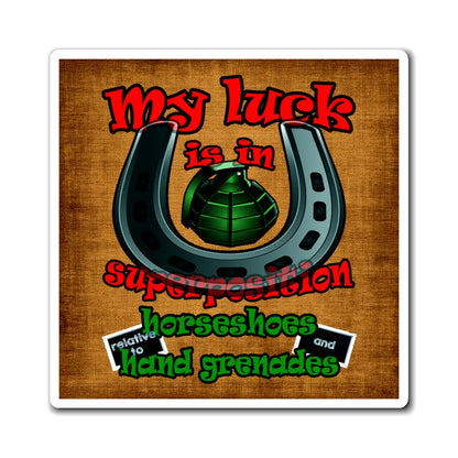 my luck - Magnets - (brown papyrus)