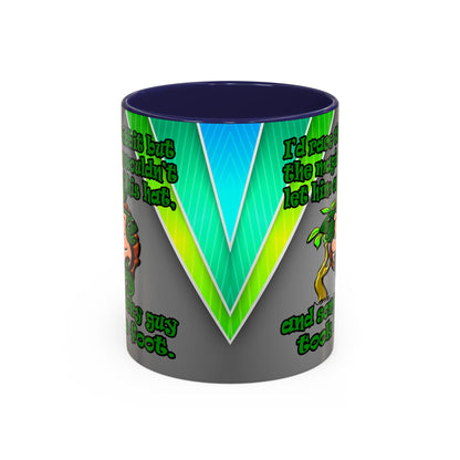 turtle race - Accent Mug (rainbow split)