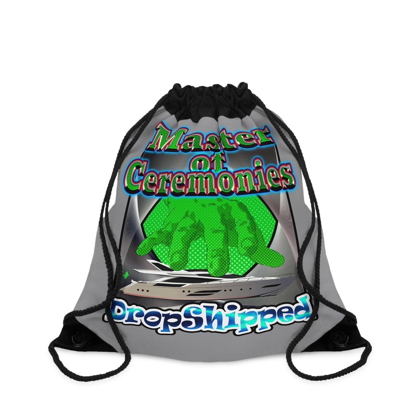 logo - Drawstring Bag (grey)