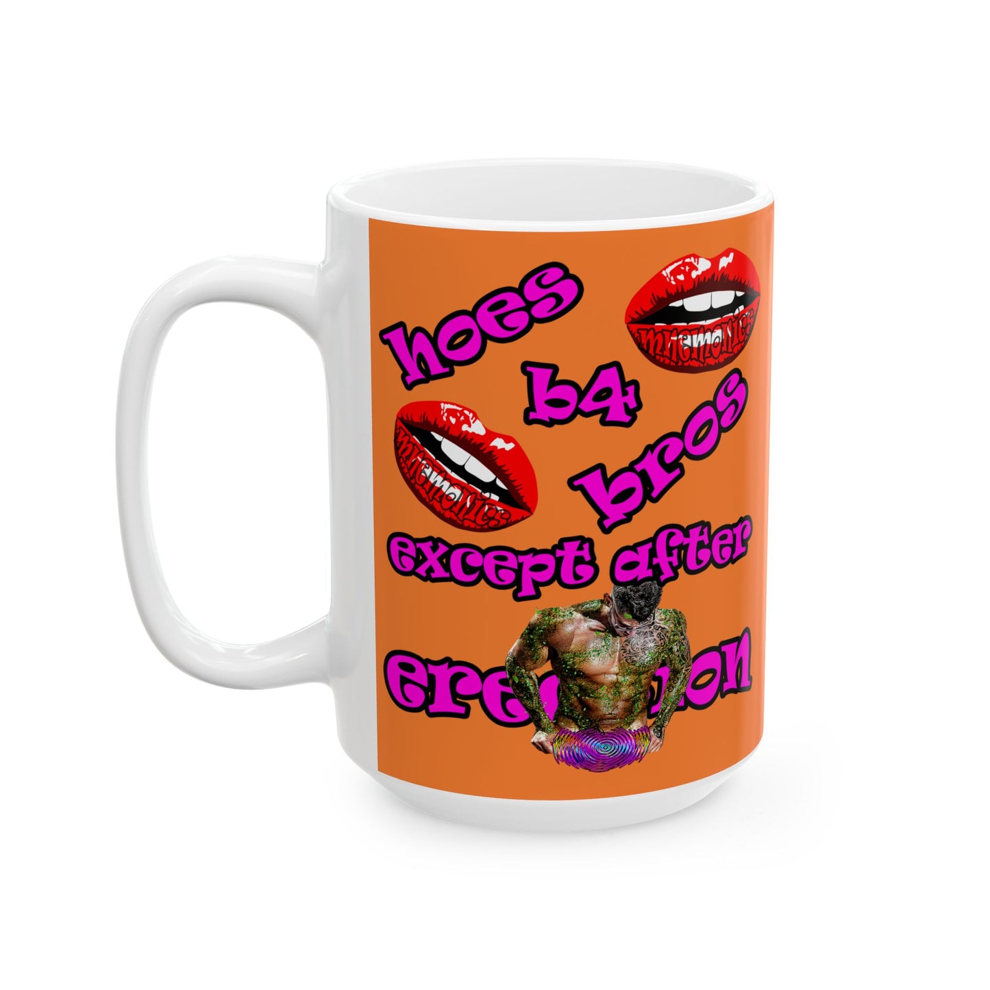 hoes b4 bros - White Mug (crusta)