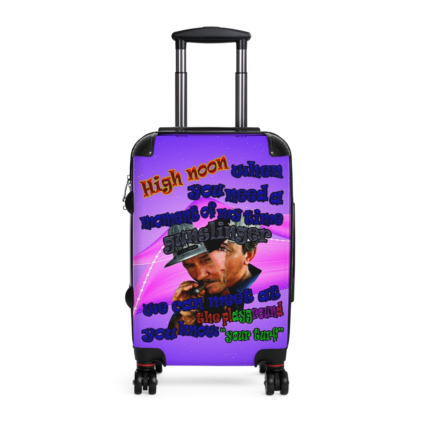 high noon - Suitcase (purple-pink wave)