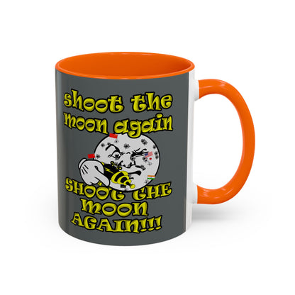 shoot the moon again - Accent Mug (dark grey)