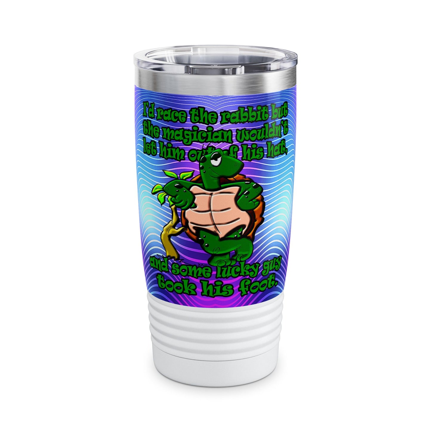 turtle race - Ringneck Tumbler, 20oz (purple wave)