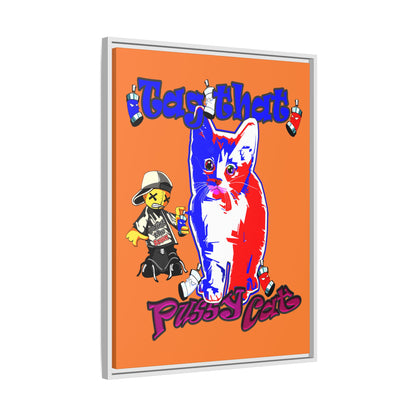 tag that - framed canvas art (crusta)