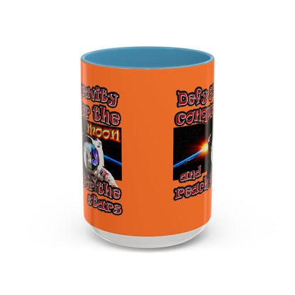 defy conquer reach - Accent Mug (crusta)