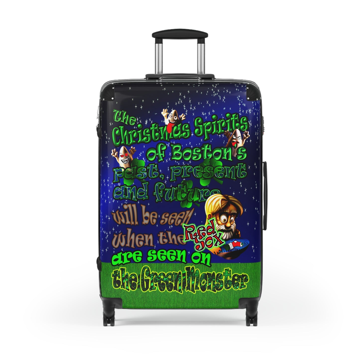 christmas spirits of boston - Suitcase ('snoops' background)
