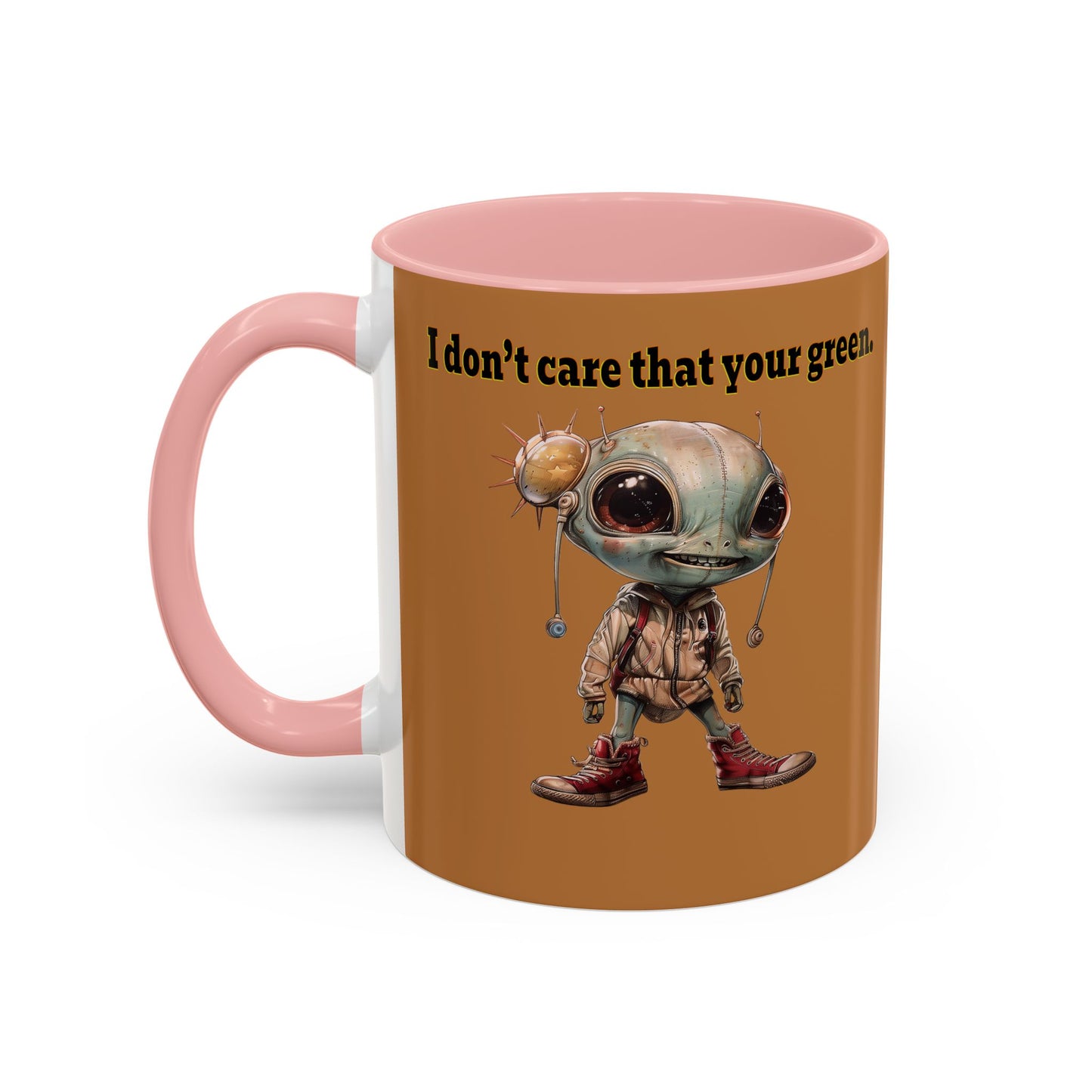 I don't care that your grey - Accent Mug (light brown)