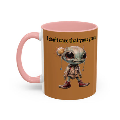 I don't care that your grey - Accent Mug (light brown)